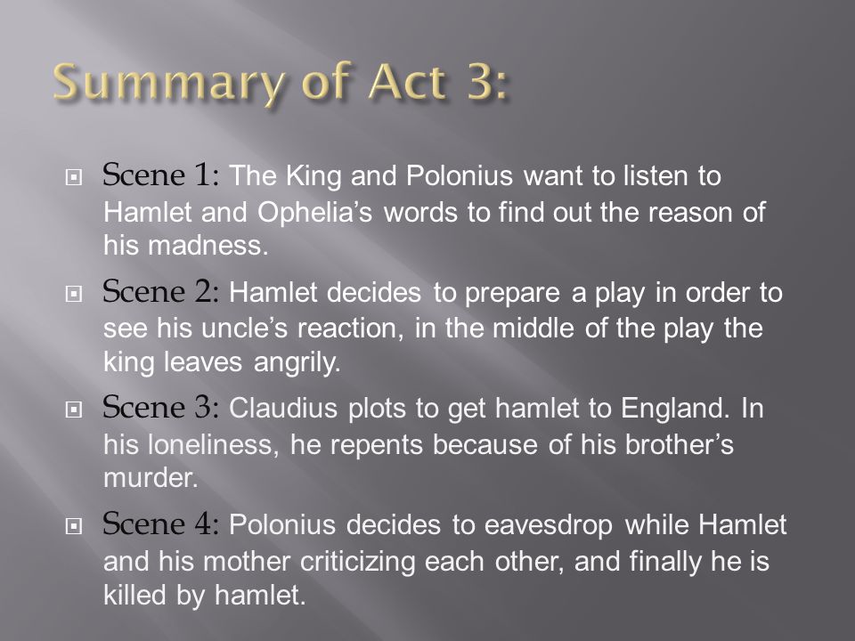 hamlet act 3 scene 4 summary